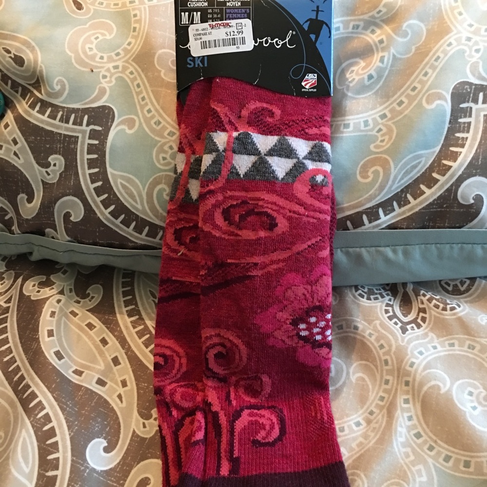 Wool ski socks